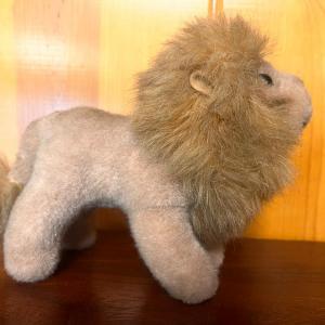 Photo of Vintage Steiff Lion with original tag “Leo”