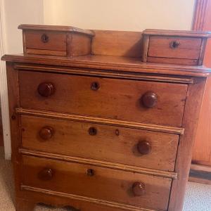 Photo of Antique Pine Child’s Small Chest of Drawers