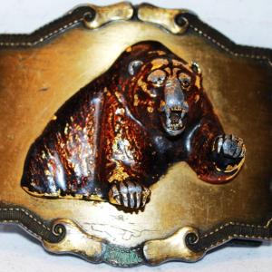 Photo of "The Bear" Belt Buckle 3½" x 2¾"