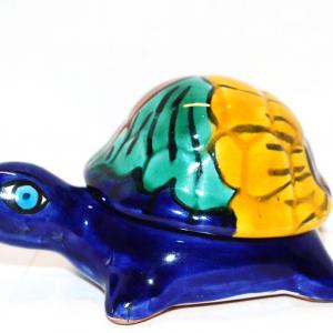 Photo of Very Colorful Handcrafted Tortoise Jewelry Trinket Box
