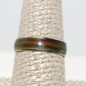 Photo of Size 9 Greens & Tiger Eye Blended Colored Ring (1.8g)