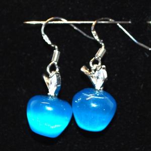 Photo of Blue Apple Hook Earrings Set ¾" L