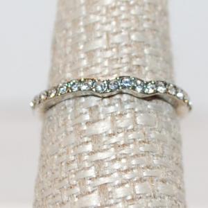 Photo of Size 7 Half-Styled Eternity Ring with all Clear Stones (1.8g)