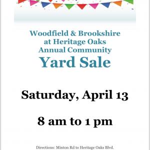 Photo of Woodfield and Brookshire Community Sale!! 