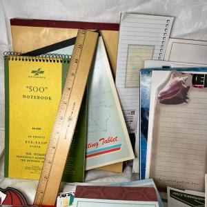 Photo of Vintage paper notebooks , pads, stationary