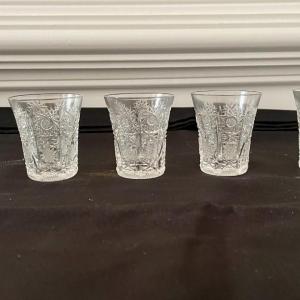 Photo of Vintage Czech Crystal Tumblers / Shot Glasses
