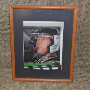 Photo of Un-Authenticated Framed & Matted Nascar Driver Harry Gant Photograph 21.5"x18.5"