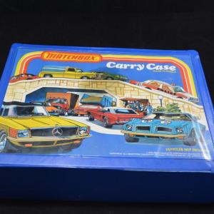 Photo of Vintage 1978 Matchbox Case w/ Assorted Cars (Hot Wheels, Matchbox, Tootsie Toy, 
