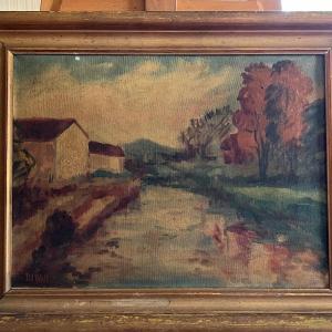 Photo of Framed Oil Painting- Signed