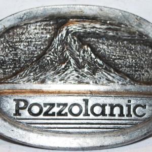 Photo of "Pozzolanic Gary Razen" Belt Buckle Oval 3 ½" x 2 ¼"