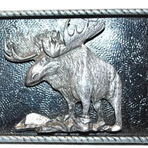 Photo of "The Moose NP" Belt Buckle 3" x 2"