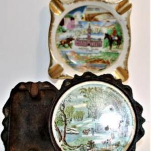 Photo of Vintage Ashtrays-- "A Home in the Wilderness" & "Canada" 2 Pcs.