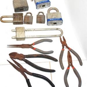 Photo of Collectible Master Locks & Pliers Assortment 12 Pieces