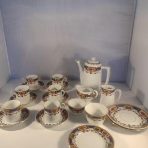 Photo of Vintage European Victoria China 20-piece Tea Set