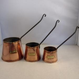 Photo of Collection of Vintage Copper Cider Dippers