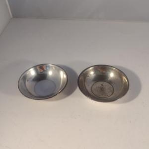Photo of Pair of Vintage Sterling Silver Miniature Bowls 72 grams