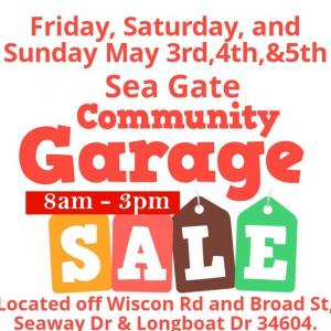 Photo of Huge Sea Gate Community Garage Sale 3 Days May 3,4,&5th