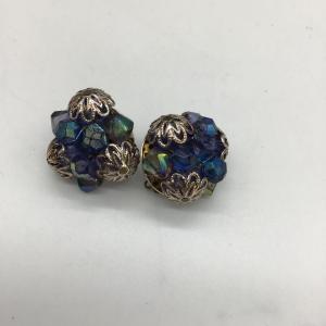 Photo of Vintage blue clip on earrings
