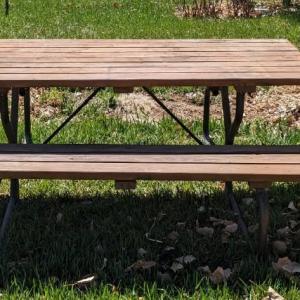 Photo of Picnic Table and Patio Chairs