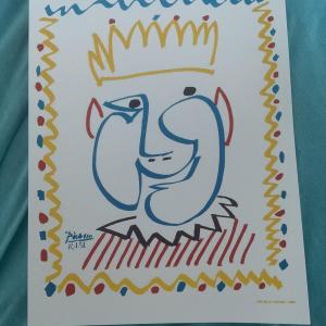 Photo of Pablo Picasso Lithograph Print Carnaval
