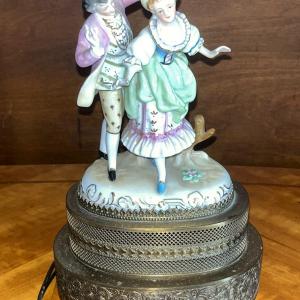 Photo of Porcelain Lamp Victorian Couple