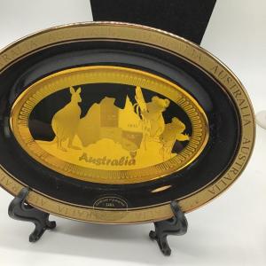 Photo of 24Kt gold plated souvenir plate