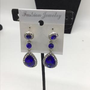 Photo of Blue dangle fashion earrings