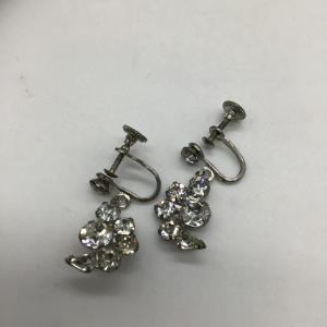 Photo of Vintage Rhinestone clip on earrings