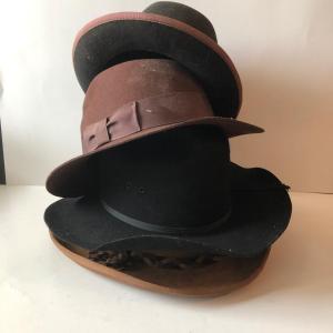 Photo of LOT 313U: Vintage Men's Hats - Indiana Jones, Henschel & More
