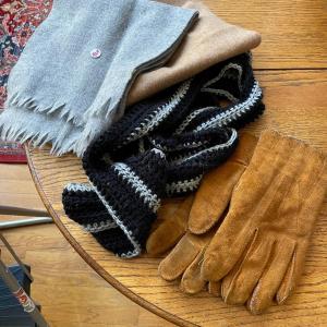 Photo of Wool and Crochet Scarves and Gloves