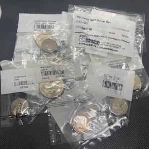 Photo of LOT 277: Uncirculated Coins: Eisenhower Dollar, Kenndey Half Dollar, Dimes & Nic