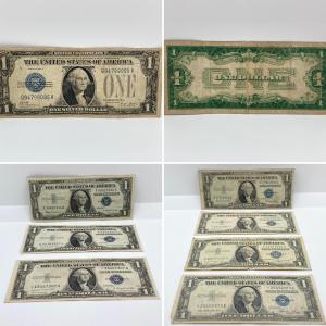Photo of LOT 244: Collection of $1.00 Bills (Silver Certificates) and More