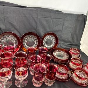Photo of Franciscan Tiffen American Ruby Thumprint set