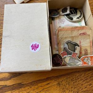 Photo of Vintage Soviet/USSR/Russian Currency and Enamel Pins