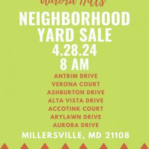 Photo of Neighborhood Wide Yard Sale - 4/28/24 - 8 am