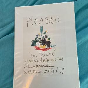 Photo of 1989 Vintage Pablo Picasso Lithograph “PICASSO LES MENINES"