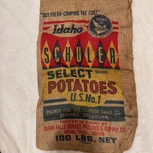 Photo of old Idaho potato sack
