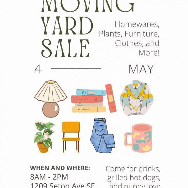 Photo of Moving Yard Sale