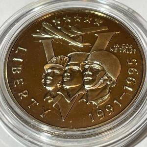 Photo of 1993 P World War II 50th Anniversary Proof Commemorative Half Dollar in a Mint C