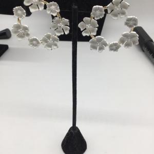 Photo of Sugarfix white flowers earrings