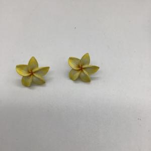 Photo of Yellow fashion flower earrings