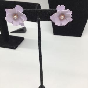 Photo of Purple flower earrings