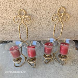 Photo of WALL MOUNTED CANDLE HOLDERS