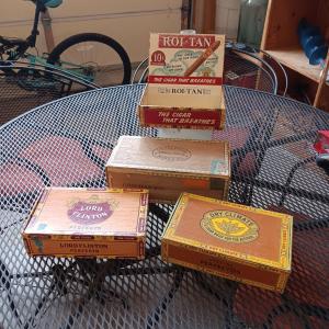 Photo of 4 OLD CIGAR BOXES
