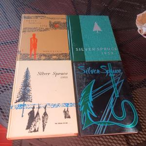 Photo of 4 SILVER SPRUCE YEAR BOOKS 1958 -1961