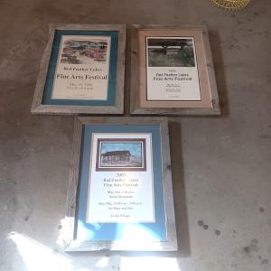 Photo of FINE ARTS FESTIVAL POSTERS SIGNED BY ARTISTS AND FRAMED IN BARNWOOD