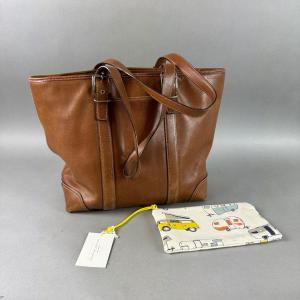 Photo of BB352 Vintage Coach Brown Leather Purse