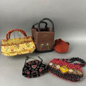 Photo of 1343 Purse Lot Beaded Floral Fun
