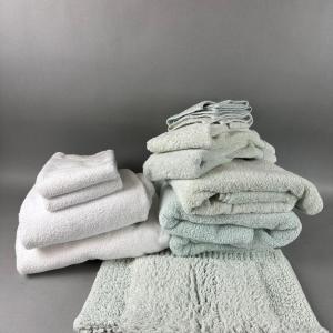 Photo of BB358 Towel Lot with White & Green