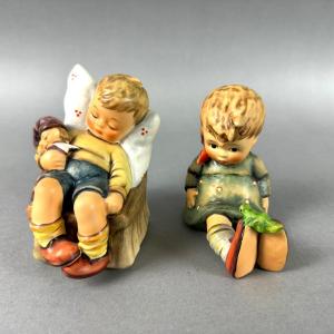 Photo of LR371 Goebel Hummel Figurines "Just Dozing & Friend or Foe" TM7